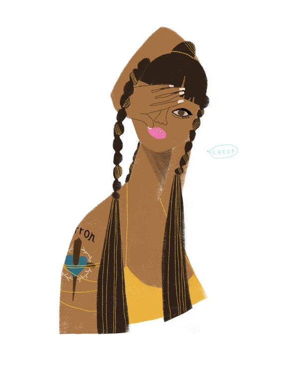 Lisa Left Eye Lopes Portrait Illustration Art Print | Etsy