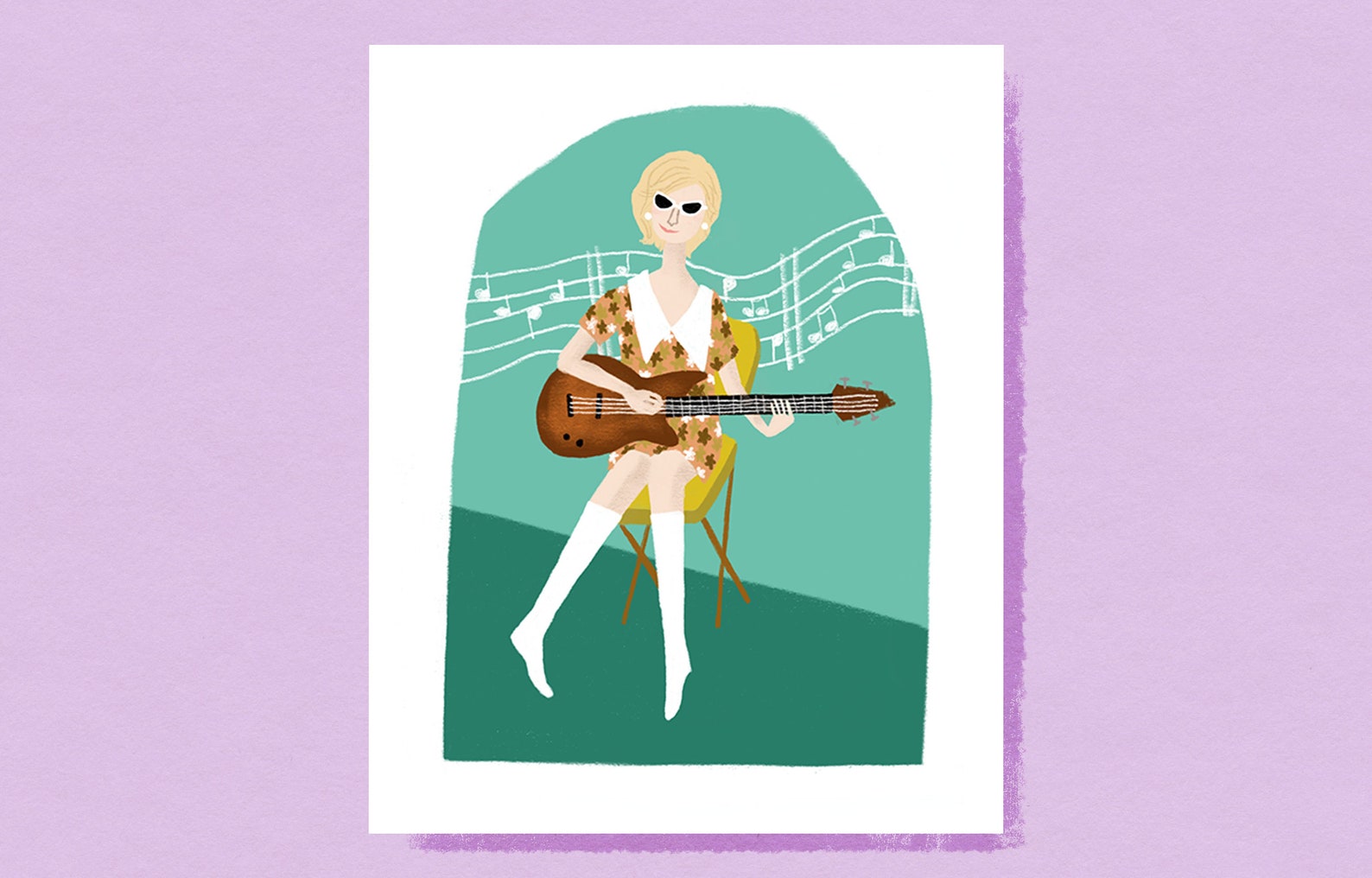 Carol Kaye Portrait Illustration Art Print Card - Etsy