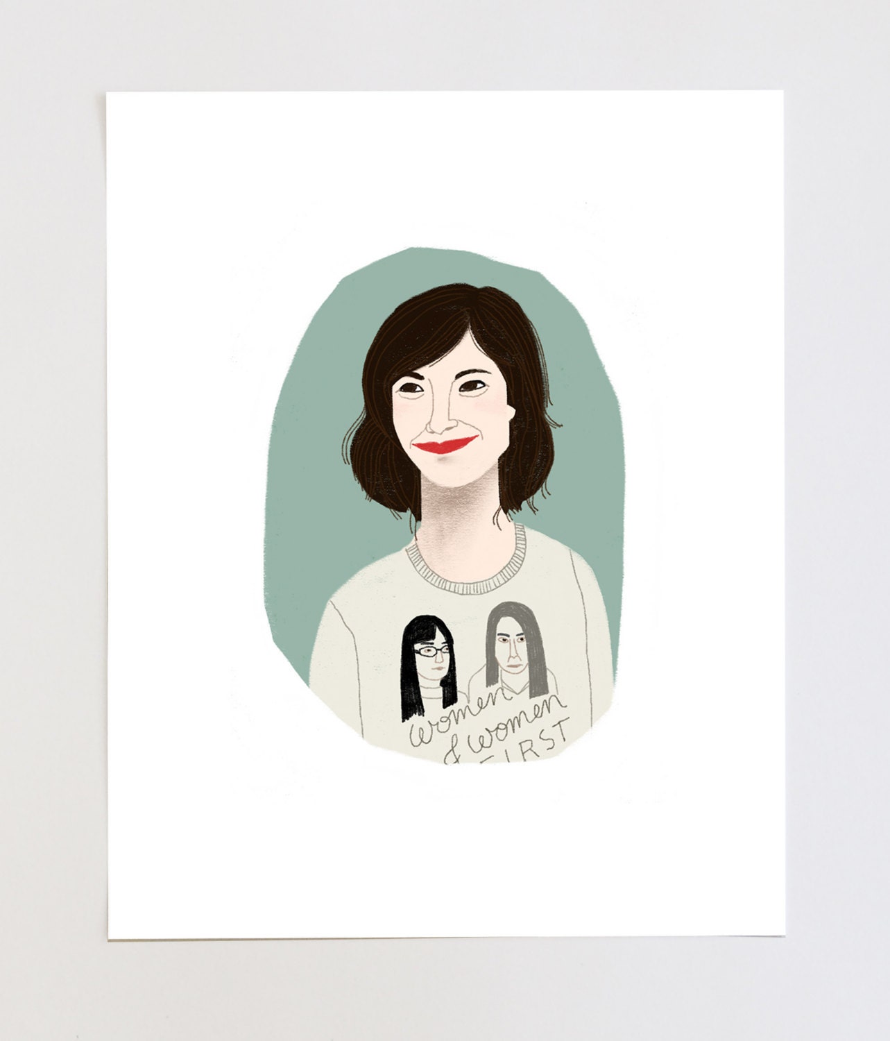 Carrie Brownstein Portrait Illustration Art Print - Etsy