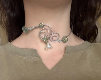 Whimsical Fairy Swirl Charm Choker
