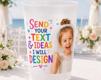 Personalisierte Hochzeit Frosted Cups, kundenspezifische Hochzeit Party Cups, Braut und Bräutigam Trinkgefäße, Hochzeit Favor Cups