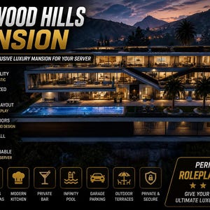 Villa di Vinewood Hills/ Fivem mlo / Mlo / Ottimizzato/ Gioco di ruolo / Alta qualità/