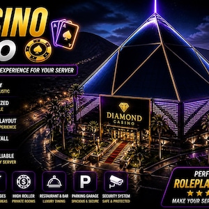 Casino Diamond/ Fivem mlo / Mlo / Optimizado/ Juego de rol / Alta calidad/