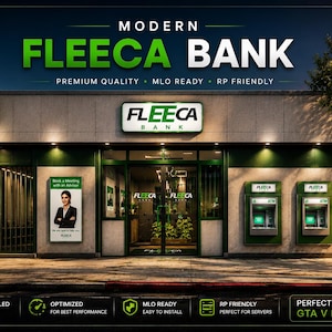 Fleeca Bank| Fivem mlo | Mlo | Optimiert| Rollenspiel | Hohe Qualität|