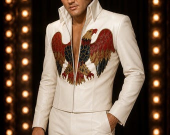 Elvis Presley Reproduktion American Eagle Jumpsuit, wie er auf der Bühne getragen wird