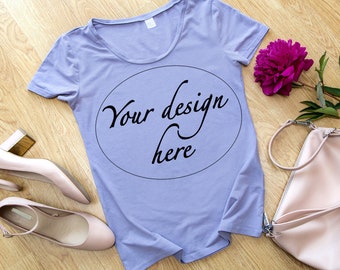 Download T-shirt mockup digital download, ladies shirt stock photo ...