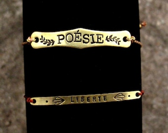 le bracelet au cartouche personnalisable