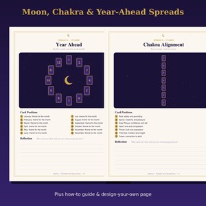 Tarot Notes.pdf Printable Tarot Spreads PDF - 20 Layouts, Moon, Chakra, Love Tarot ...