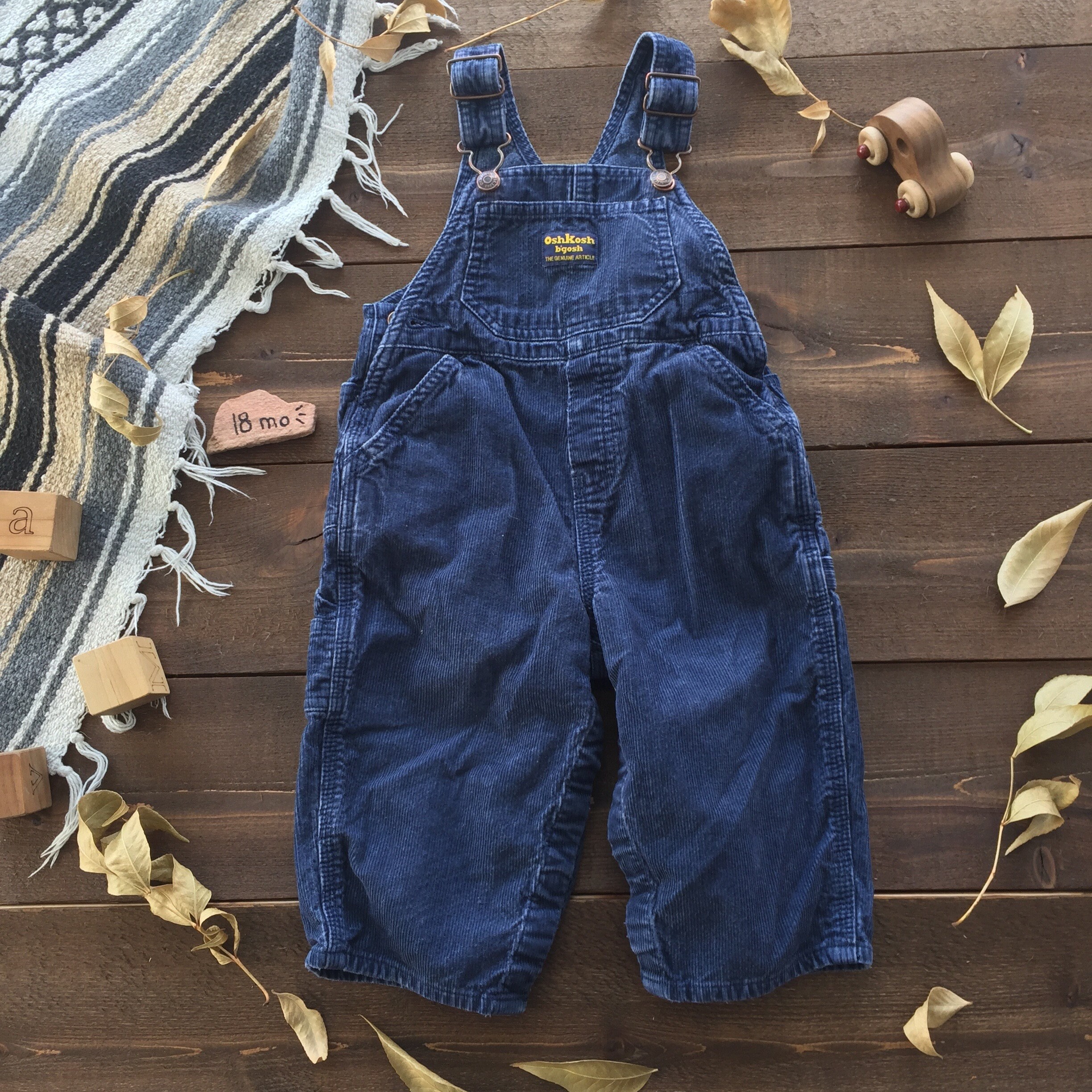 blue corduroy overalls