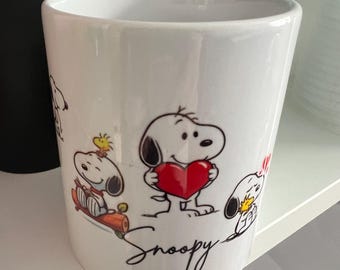 Tasse en céramique pleine enveloppe inspirée de Snoopy, 4 modèles disponibles