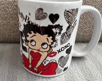 Mug à sublimation en céramique pleine enveloppe Betty Boop vibrante