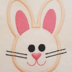 Cute Bunny Face Embroidery design, great for baby project , Easter - digital download