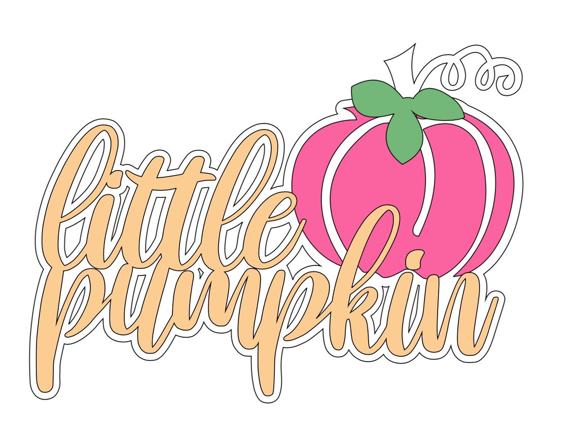 Little Pumpkin Cake Topper SVG Archivo descargable. Ideal para - Etsy