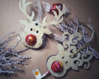 Cute Reindeer Lollipop, Popsicle, Ferrero Rocher, Lindt Lindor Chocolate  Holder Sucker  SVG Digital Download Only