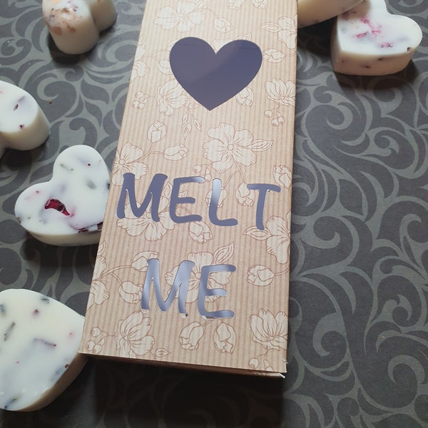 Wax Melt Snap Bar Gift Box SVG Cut File Instant Download. Includes Both Plain And Cutwork Files and scorelines. Wax melt packaging