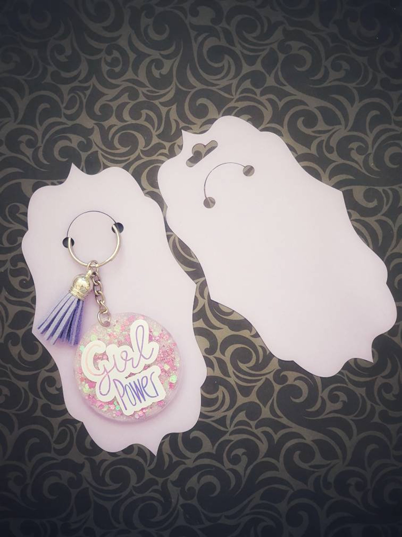 Keychain Display Backing Card SVG. Etsy