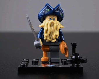 MOC- Davy Jones Minifigur, Lego Kompatibel Pirat, Disney