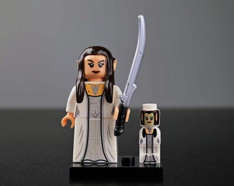 MOC - Älvprinsessan Arwen, Hobbit och LOTR, Lego-kompatibel minifigurpresent till barn, barnens dag