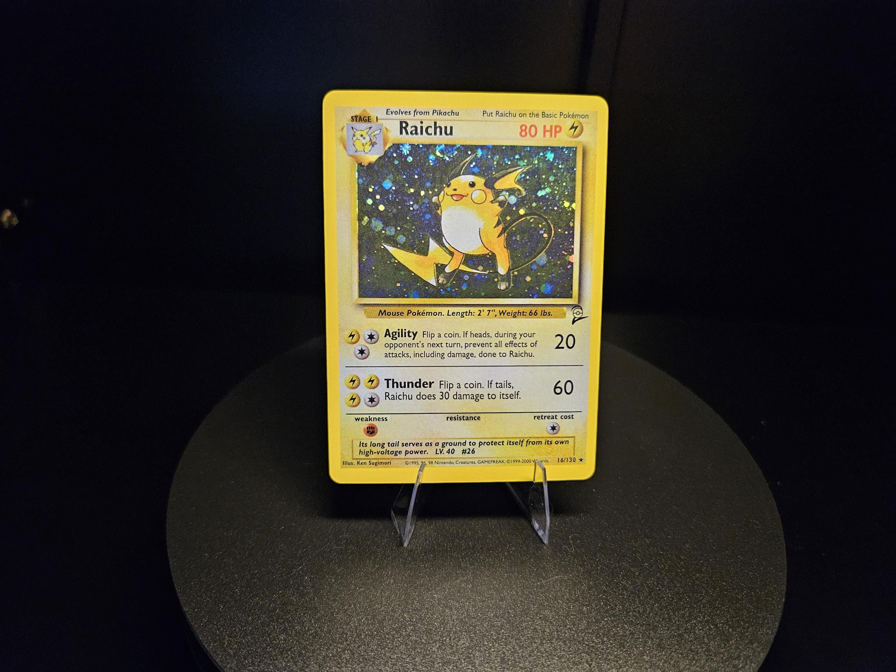 1st Edition Raichu - Etsy