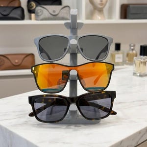 Présentoir à lunettes de soleil, support pour lunettes de vue, présentoir pour plusieurs paires de lunettes, étagère de bureau, lunettes minimalistes, cadeau pour porteurs de lunettes