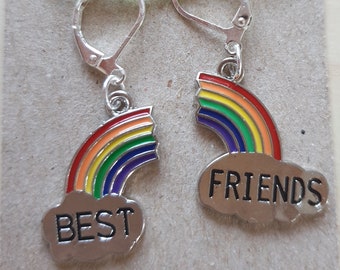 Mejores amigos arco iris punto marcador, mejores amigos Arco iris Progreso Guardián, regalo de punto, regalo de ganchillo, joyas de punto