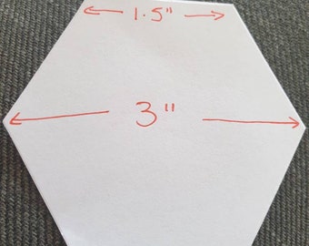 Plantilla de papel de 1,5", hexágonos precortados, EPP, patchwork de papel inglés, hexágonos