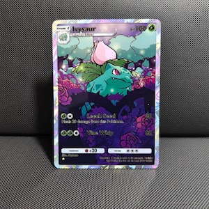 Fan Art Ivysaur Illustration seltene Karte TKG Pocket Pokemon Proxy | Individuell