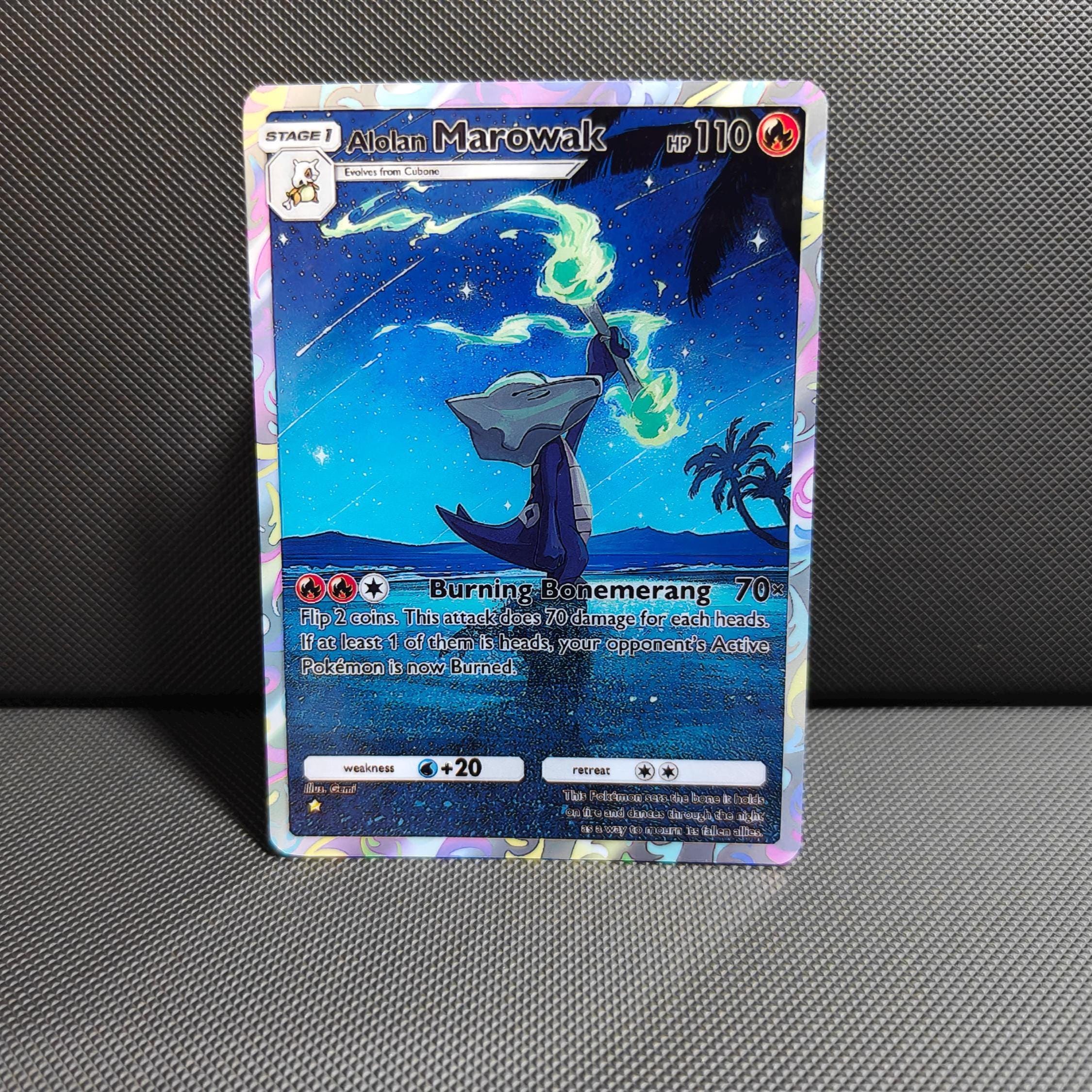 marowak pokemon card price Fighting Bone Windmill (60) If your opponents Active Pokémon is a Pokémon Marowak rare pokemon card good