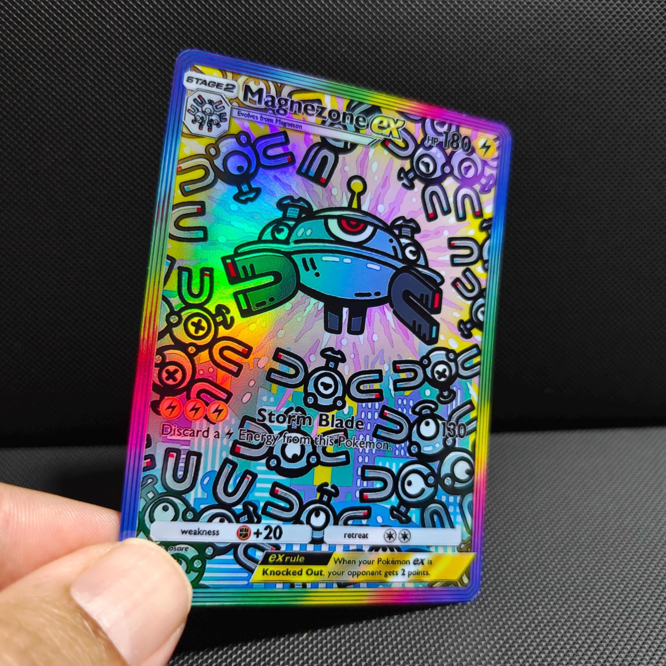 Fan Art Magnezone EX SIR Card TCG Pocket Pokemon Proxy | Pulsing