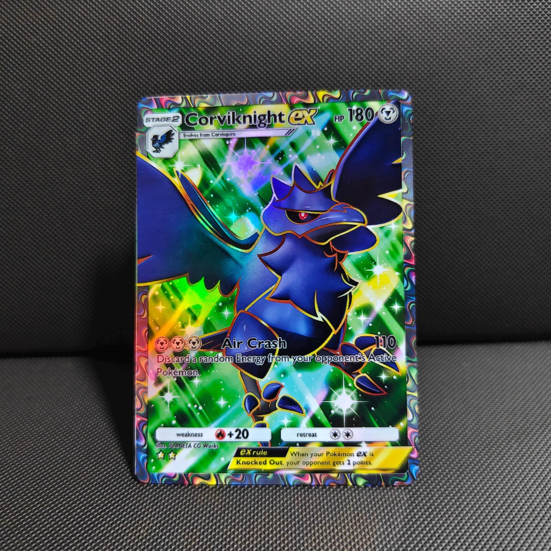shiny corviknight pokemon card Pokemon TCG Rare Corviknight Shining Fates Shiny Vault Holo Card SV089 Pfaltzcraftsmore