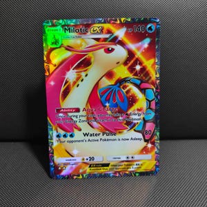 mega milotic pokemon card - ex 217/191 but the card can still be sleeve playable Milotic TG02/TG30 Silver Tempest Trainer