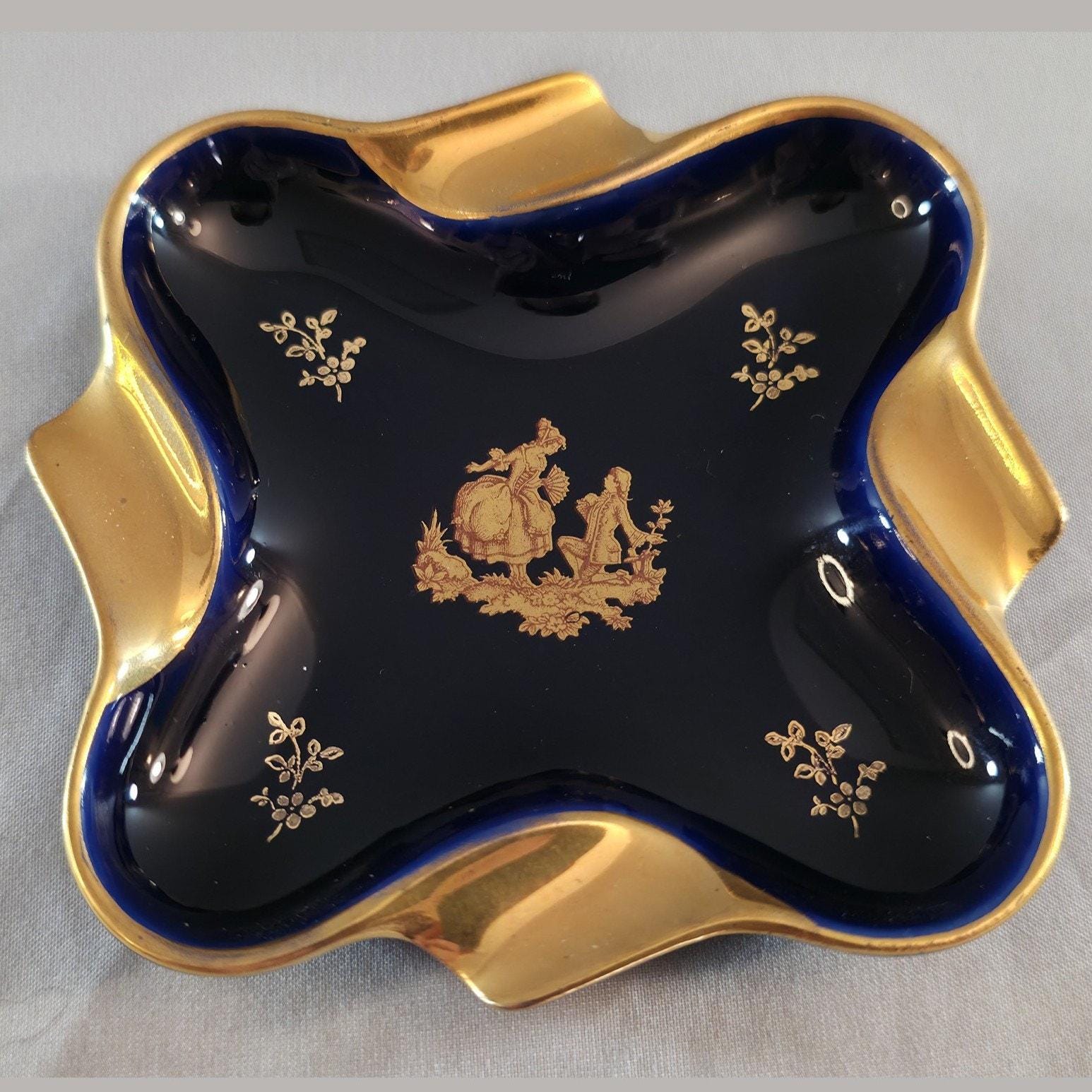 Limoges Ashtray Blue Cobalt - Etsy