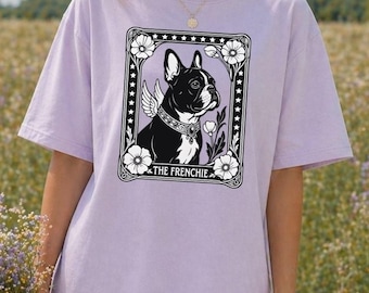 Frenchie Mom Shirt, Vintage French Bulldog Tee, French Bulldog Retro Tshirt, Frenchie Owner Gift, Frenchie Lover Graphic Tees for Women