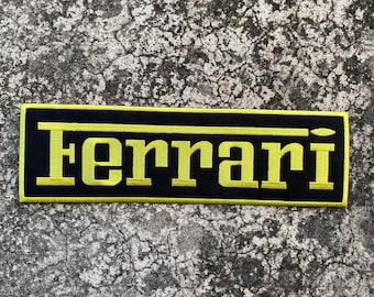 Ferrari Logo Embroidered Patch 11.5 Inch Large Racing Jacket Back Patch