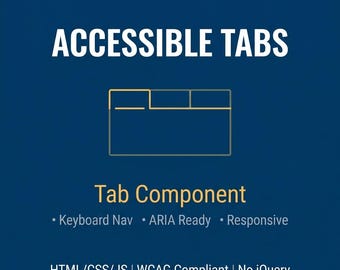 Accessible Tabs Html Css Js | WCAG Compliant Tab Component with Keyboard Navigation