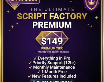 Script Factory Custom Setup – Agency Branding, Priority Support (Digital Download)