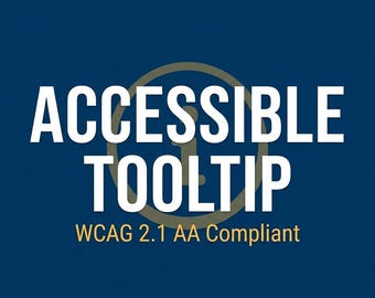 Accessible Tool tip Html Css Js | WCAG Compliant Tool tip Component with Keyboard Navigation