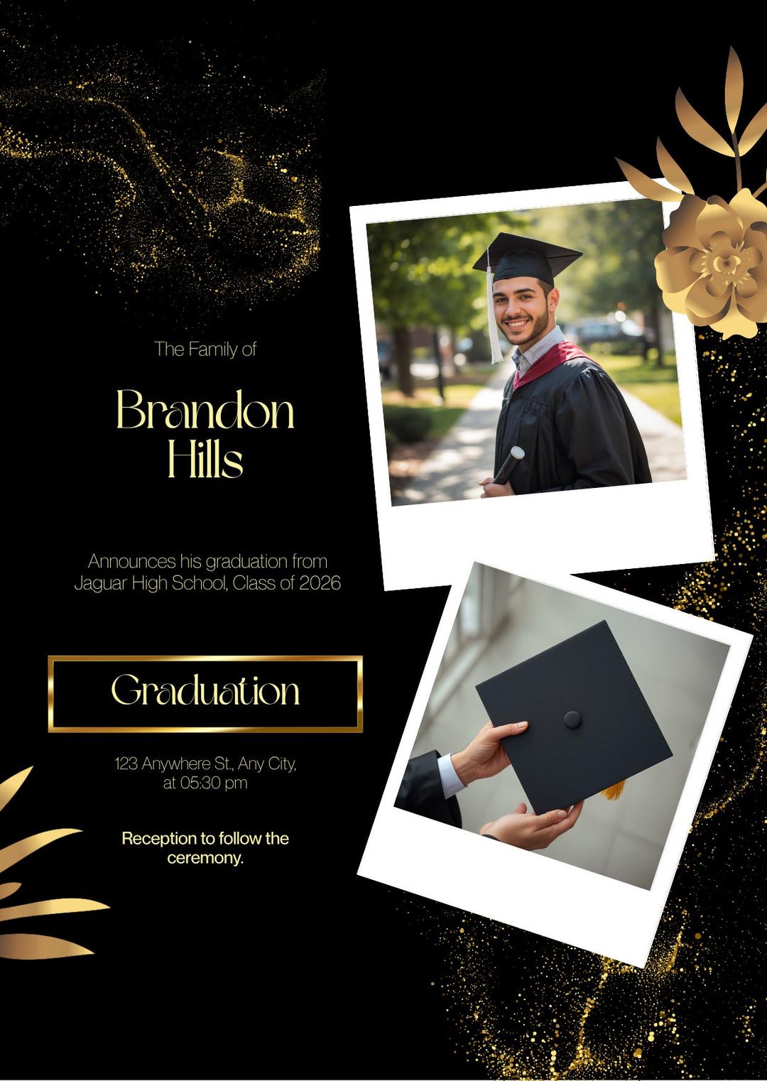 Editable Graduation Template - Etsy