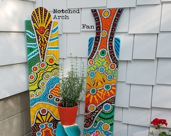 YARD ART Porch Sign Funky Painted Handmade Exterior Art