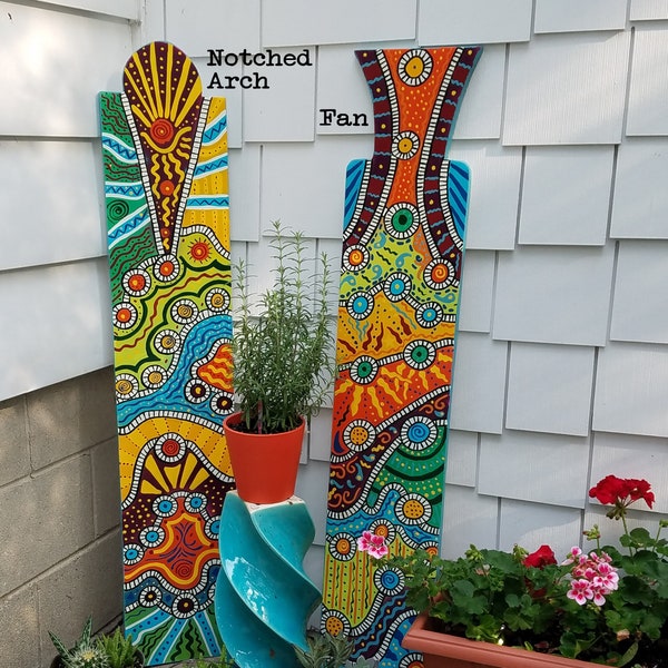 YARD ART Porch Sign Funky Painted Handmade Exterior Art