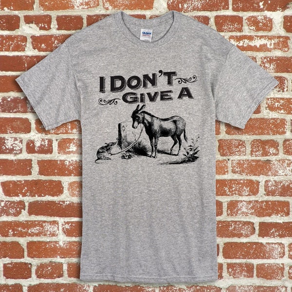 I Don't Give a Rat's Ass Hand Screened Unisex Adult T-shirt