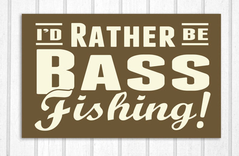 I/'d Rather be Fishing Wood Sign