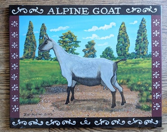 Farm animal original paintings set of four
