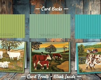 Sheep Notecard Dairy Cow Notecard
