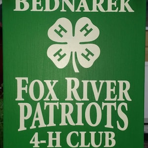 4H Stall Sign Exhibitor Banner Plaques