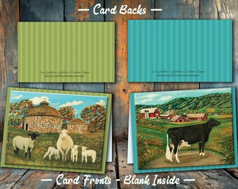 Sheep Notecard Dairy Cow Notecard