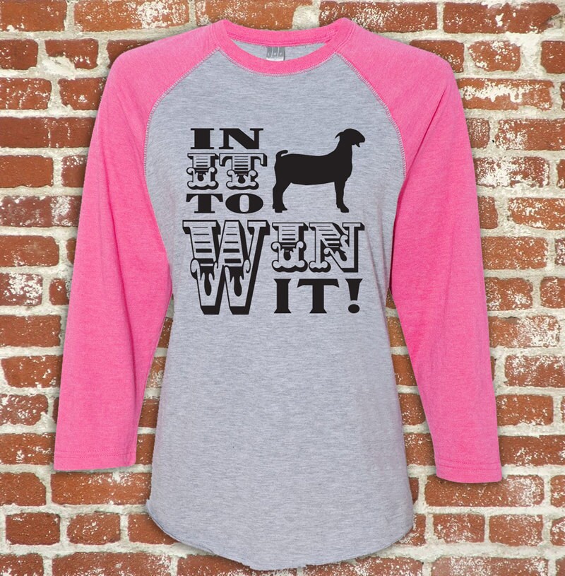 Show Goat Boer Goat In It To Win It Unisex Baseball Style Etsy