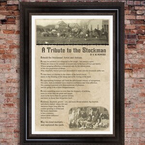 Un omaggio alla poesia di Stockman, stampa poster 12 x 18