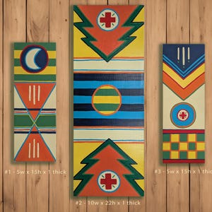 Art Panels Hand painted Pendleton Lake House Indoor Outdoor Art