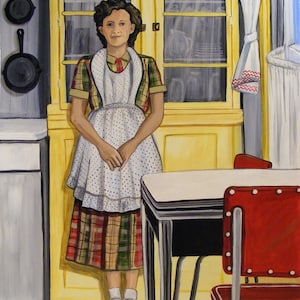 The Hoosier Cabinet, 1933 - Imprimer de la peinture acrylique originale